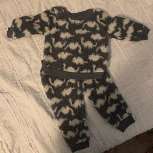 Cat and Jack HARD TO FIND Dino Sweatsuit - Size 6-9 Month Top/12 Month Bottoms